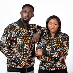 African Ankara Bomber Jacket