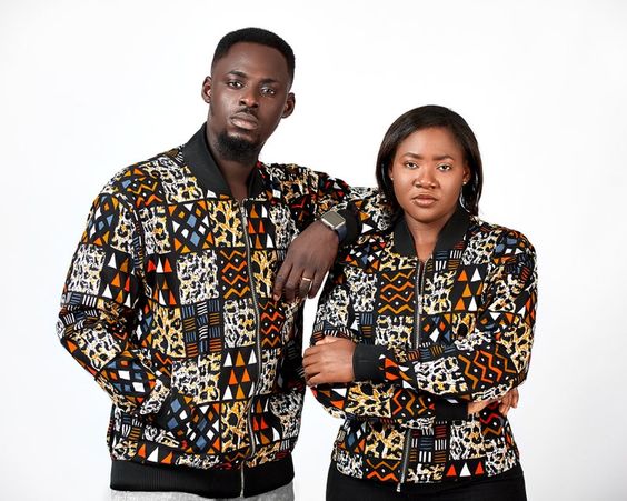 African Ankara Bomber Jacket