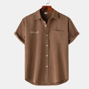 classic men short sleeve shirt