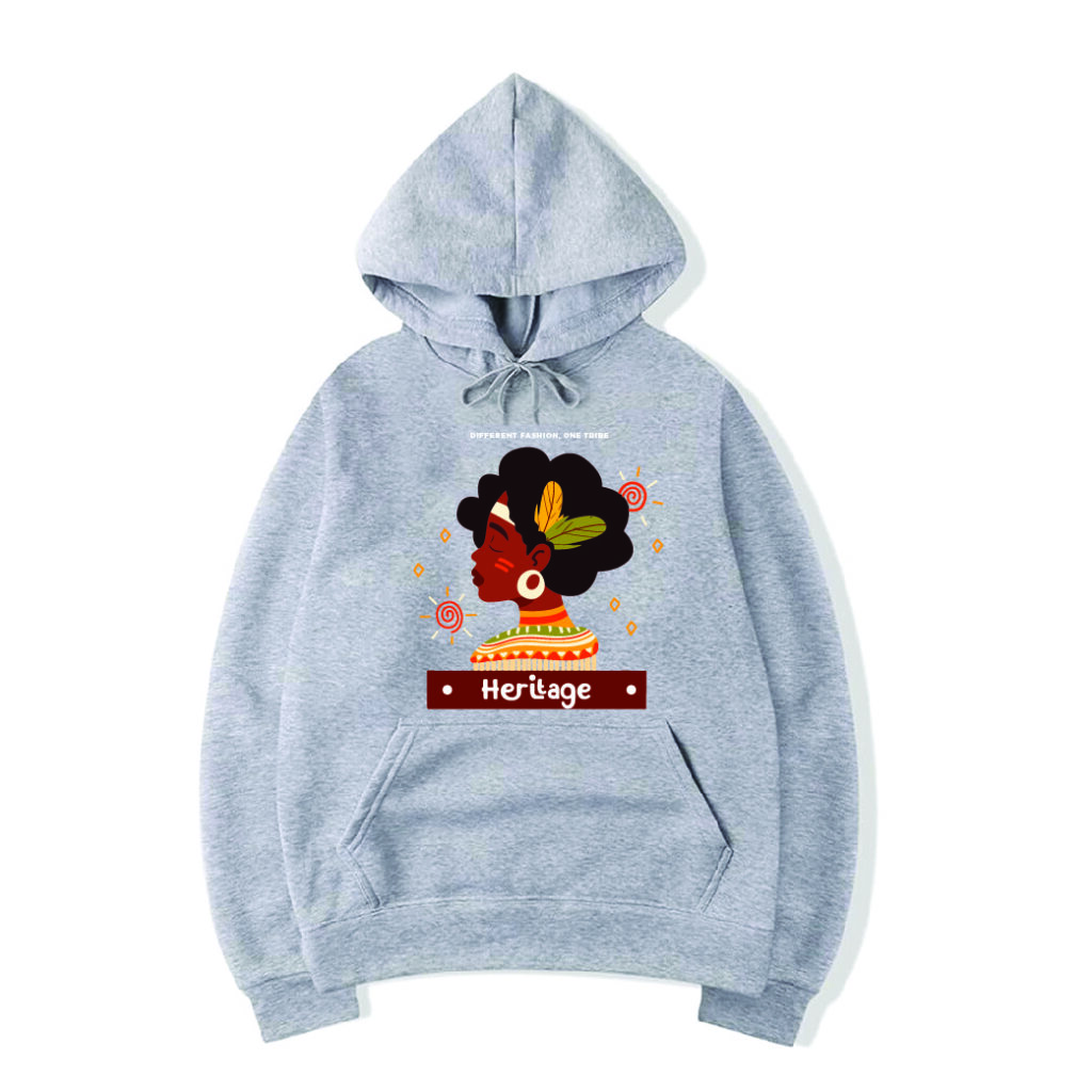 Grey AfricanQueen Heritage Hoodie