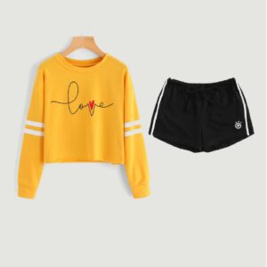 Love sweatshirt and short